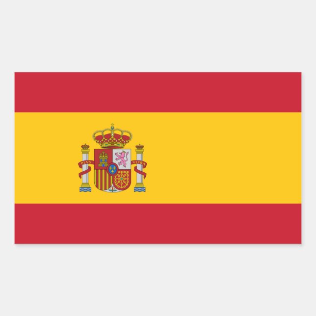 Spanish Flag, Flag of Spain Sticker (Front)