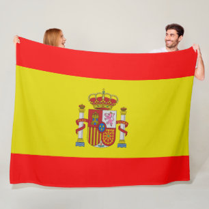 Spanish flag fleece blanket