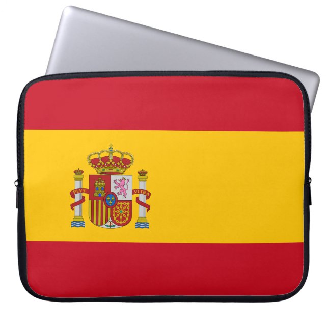 Spanish Flag Laptop Sleeve (Front)