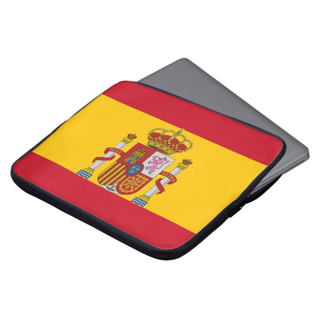 Spanish flag laptop sleeve (Front Top)