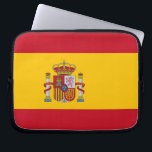 Spanish Flag Laptop Sleeve<br><div class="desc">Protect your laptop in style with our sleek laptop sleeve featuring the flag of Spain! Crafted with attention to detail, this laptop sleeve proudly showcases the vibrant and iconic flag of Spain. The flag consists of three horizontal stripes - red on the top and bottom, with a central yellow stripe...</div>