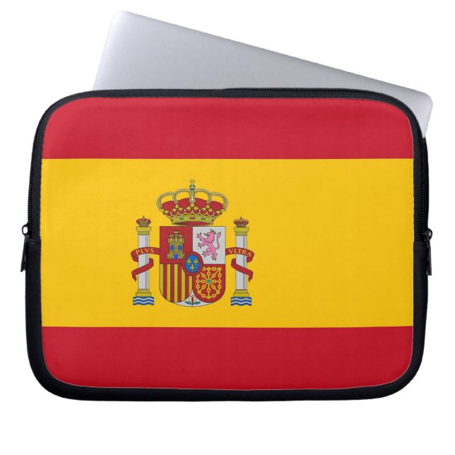Spanish Flag Laptop Sleeve (Front)