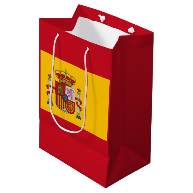 Spanish flag medium gift bag (Front Angled)