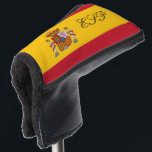 Spanish flag monogrammed golf head putter cover<br><div class="desc">Spanish flag golf putter cover with custom monogram letters. Trendy golf club head protection gift for friends and family. Stylish unique golfing gift ideas for him and her; worlds greatest dad, father, papa, best grandpa, step dad, uncle, grandfather, granddad, golfer, business partner, friend, boss, groom, employee, coworker, partner, husband, coach,...</div>