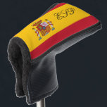 Spanish flag monogrammed golf head putter cover<br><div class="desc">Spanish flag golf putter cover with custom monogram letters. Trendy golf club head protection gift for friends and family. Stylish unique golfing gift ideas for him and her; worlds greatest dad, father, papa, best grandpa, step dad, uncle, grandfather, granddad, golfer, business partner, friend, boss, groom, employee, coworker, partner, husband, coach,...</div>