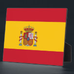 Spanish Flag Plaque<br><div class="desc">Enhance your decor with this distinguished plaque featuring the flag of Spain! Crafted with meticulous attention to detail, this plaque is more than just a decorative item; it's a celebration of Spanish heritage and national pride. The design proudly showcases the iconic flag of Spain, with its vibrant red and yellow...</div>