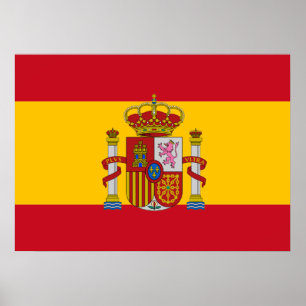 Spanish flag poster