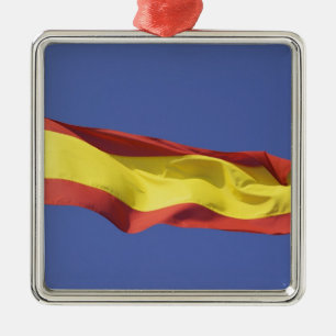 Spanish Flag RF) Metal Ornament