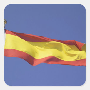 Spanish Flag RF) Square Sticker