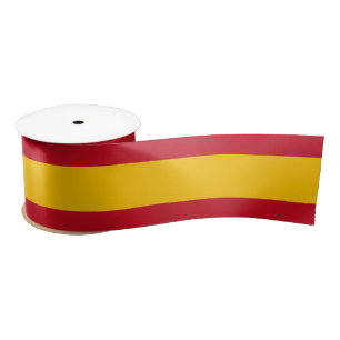 Spanish flag ribbon, fashion colours of Spain Satin Ribbon