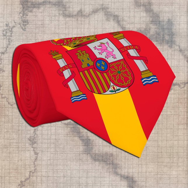 Spanish Flag & Spain business, travel /sports Tie (Creator Uploaded)