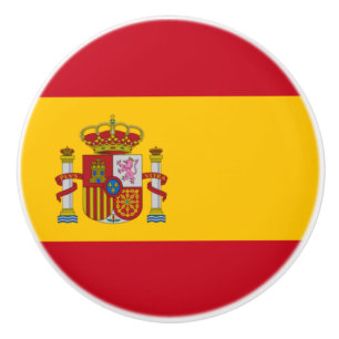 Spanish Flag (Spain) Ceramic Knob