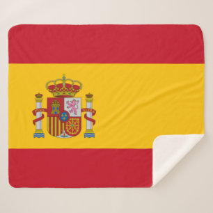 Spanish Flag (Spain) Sherpa Blanket