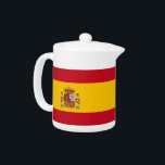 Spanish Flag Teapot<br><div class="desc">Elevate your tea time with our exquisite teapot featuring the flag of Spain! This beautifully designed teapot combines functionality with a vibrant expression of Spanish pride, showcasing the iconic colours of the Spanish flag. It's an ideal centerpiece for gatherings, celebrations, or a cozy afternoon tea, allowing you to share your...</div>