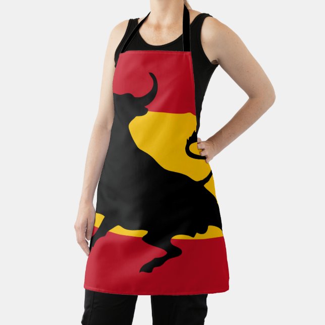 Spanish flag with bull apron (Insitu)
