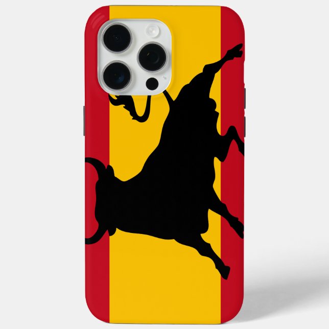 Spanish flag with bull Case-Mate iPhone case (Back)