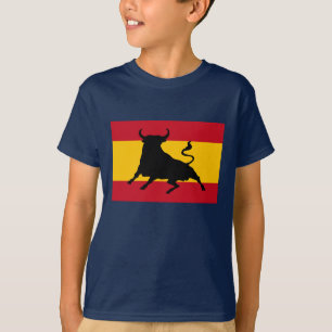 Spanish flag with bull T-Shirt