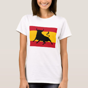 Spanish flag with bull T-Shirt
