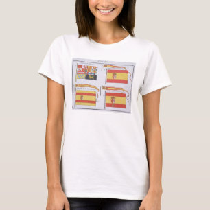 Spanish Flags, from a French book of Flags, c.1819 T-Shirt