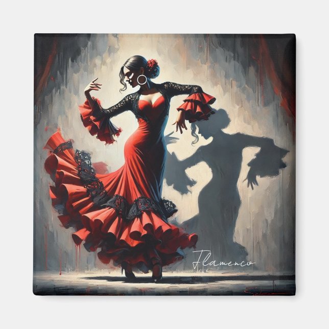 Spanish Flamenco Dancer  Magnet (Front)