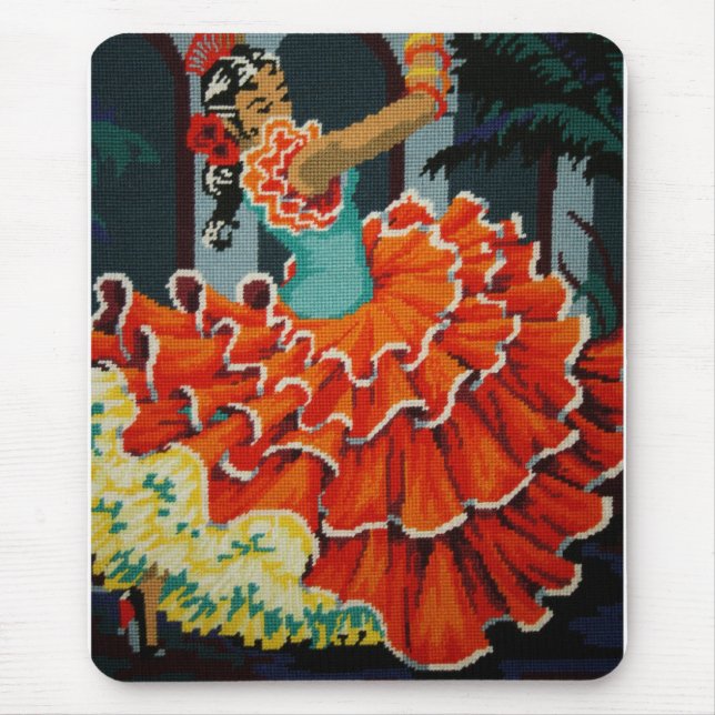 Spanish Flamenco Dancer Mouse Pad (Front)