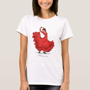 Spanish Flamenco Dancer  T-Shirt
