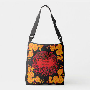 Spanish floral print  crossbody bag