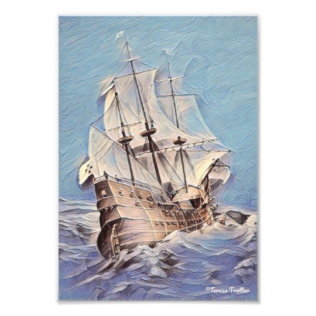 Spanish Galleon Mellow Chromatic  Photo Print (Front)