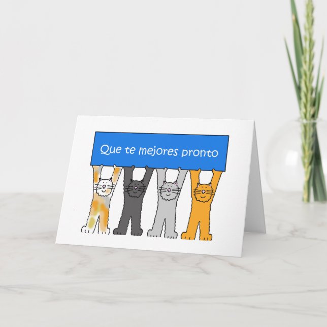 Spanish Get Well Soon Card (Front)