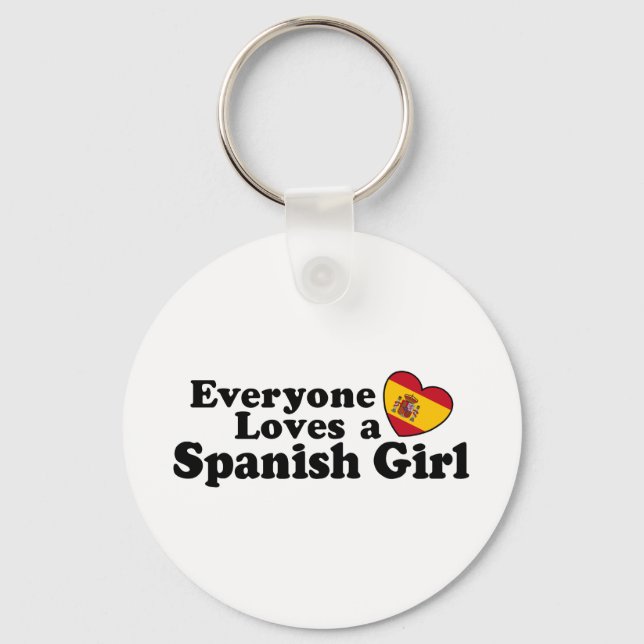 Spanish Girl Keychain (Front)