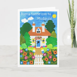 Spanish Good Luck with Your Move Greeting Card
