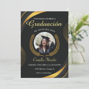 Spanish Graduates Invitation Elegant Graduation