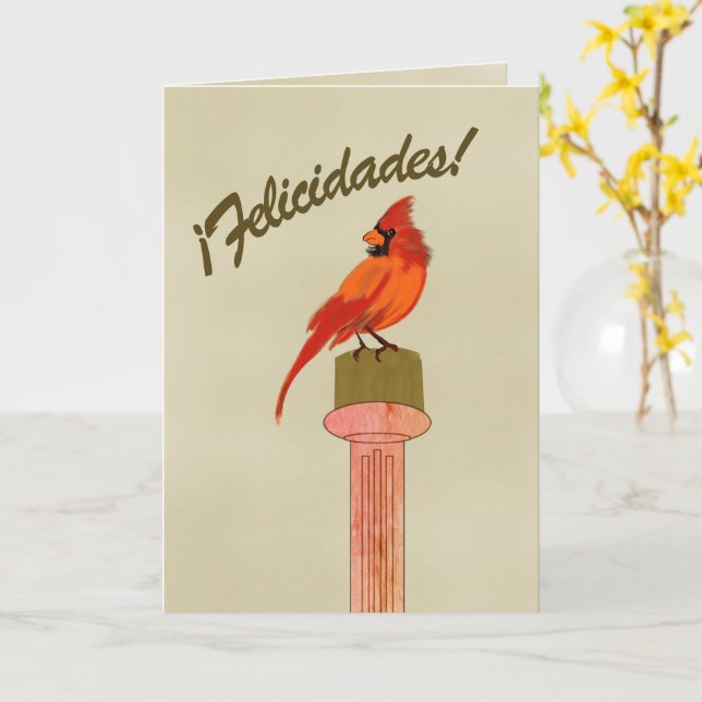 Spanish Graduation Card (Yellow Flower)