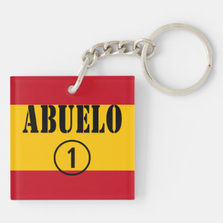 Spanish Grandfathers : Abuelo Numero Uno Keychain