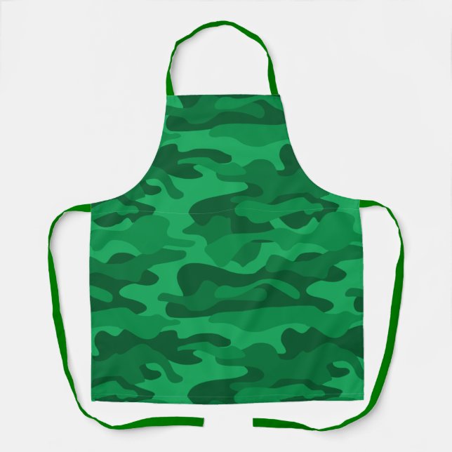 Spanish Green Monocolor Camo Apron (Front)