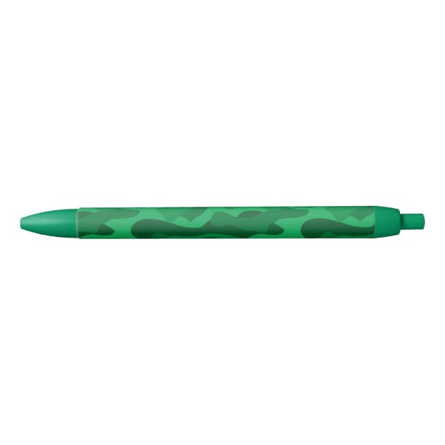 Spanish Green Monocolor Camo Black Ink Pen (Front)