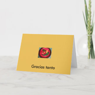 SPANISH, GREETING CARD, "Thank you Much!" NoteCard