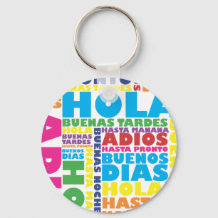 Spanish Greetings Keychain