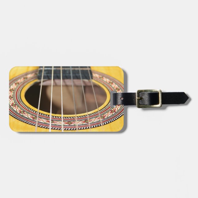 Spanish Guitar Luggage Tag (Front Horizontal)