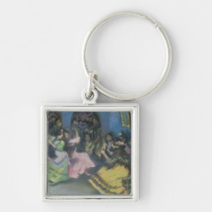 Spanish Gypsy Dancers, 1898 Keychain