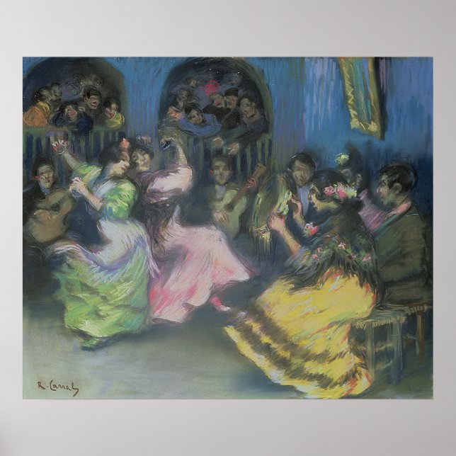 Spanish Gypsy Dancers, 1898 Poster (Front)