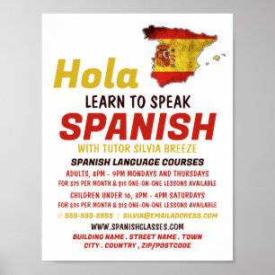 Spanish Hola, Spanish Language Course Poster