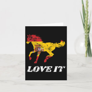 Spanish Horse Riding Horseback Rider Equestrian Po Card