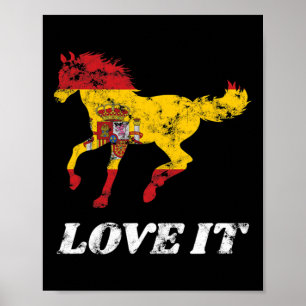Spanish Horse Riding Horseback Rider Equestrian Po Poster