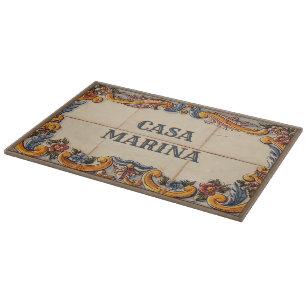Spanish House Sign (text customizable)  Cutting Board