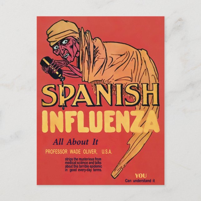 Spanish Influenza Postcard (Front)