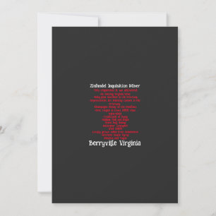 Spanish Inquisition Invitation