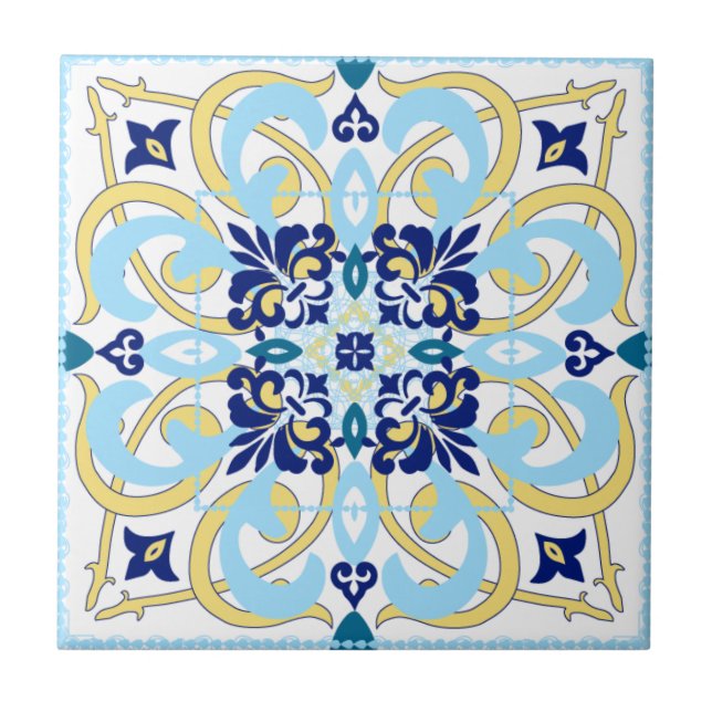 Spanish Inspired Ceramic Tile 2 (Front)