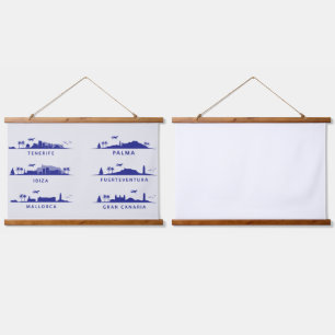 Spanish islands hanging tapestry