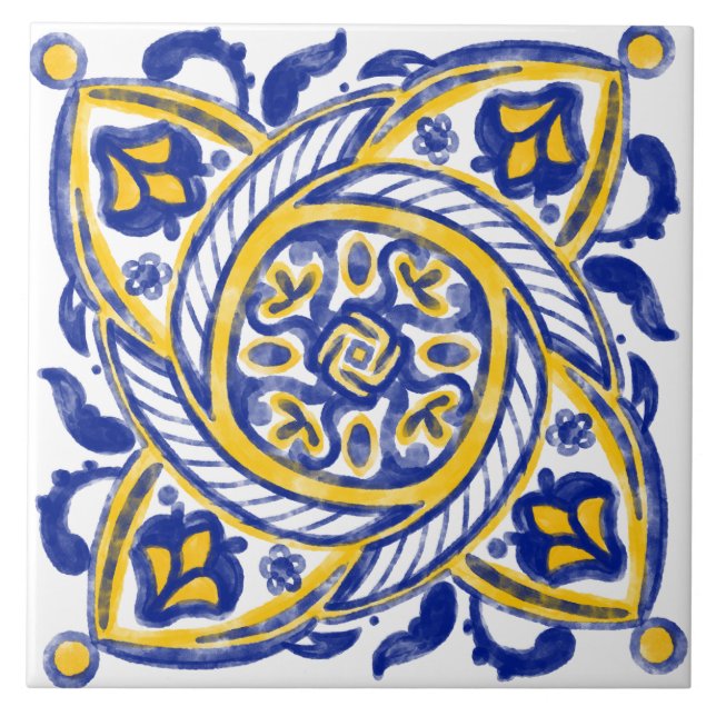 Spanish Lemon  Tile (Front)